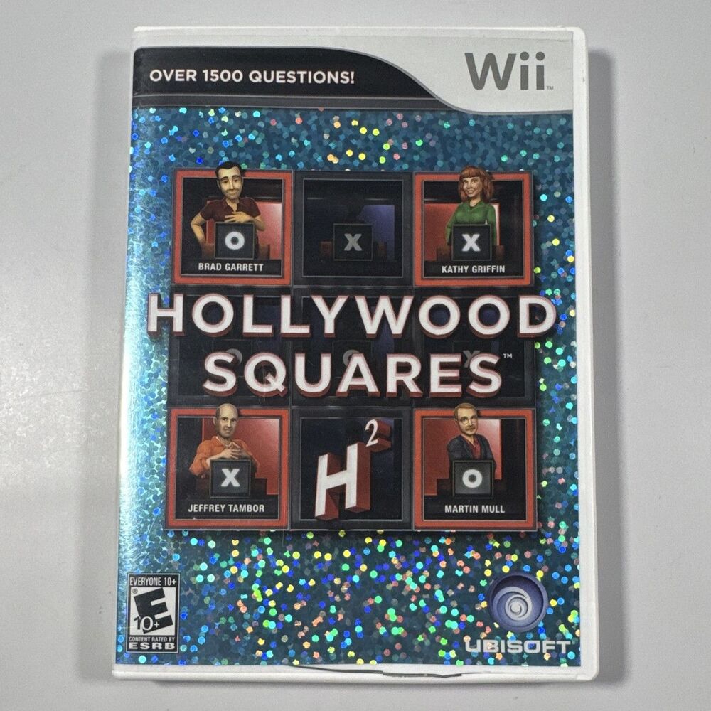 Ubisoft Hollywood Squares Nintendo Wii E10+ NTSC-U/C 2009 Manual Included